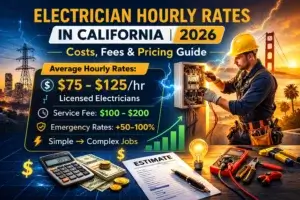Electrician Hourly Rates in California