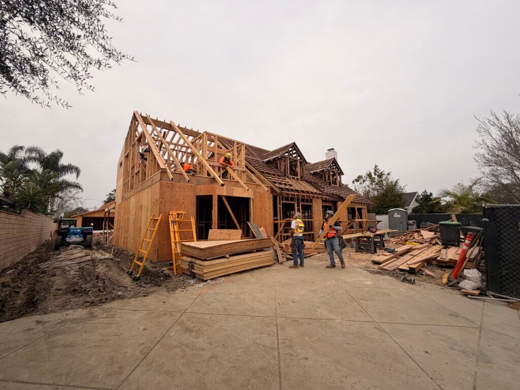 Civil and site engineering work for residential remodel in Los Alamitos, CA