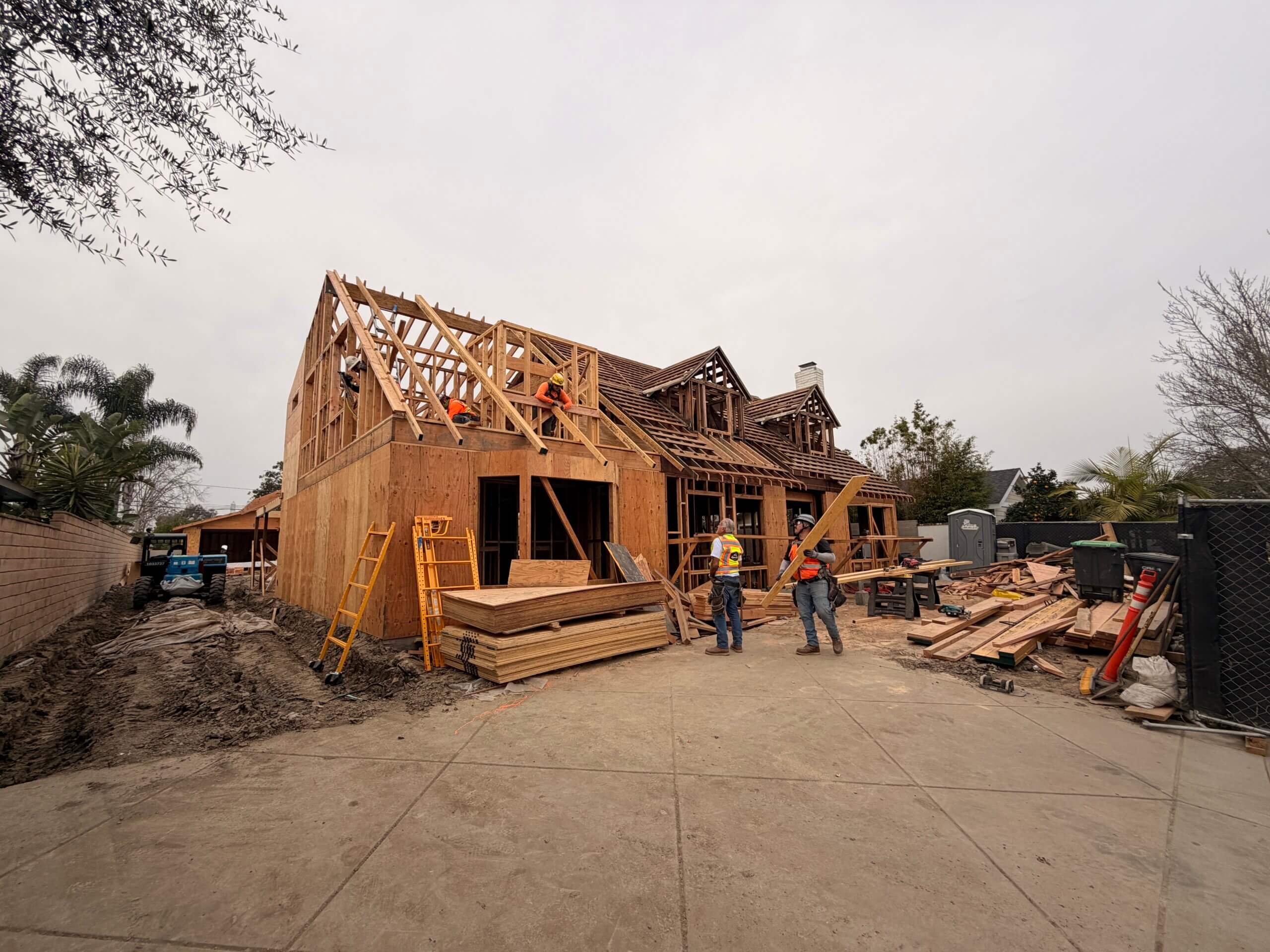 Civil and site engineering work for residential remodel in Los Alamitos, CA