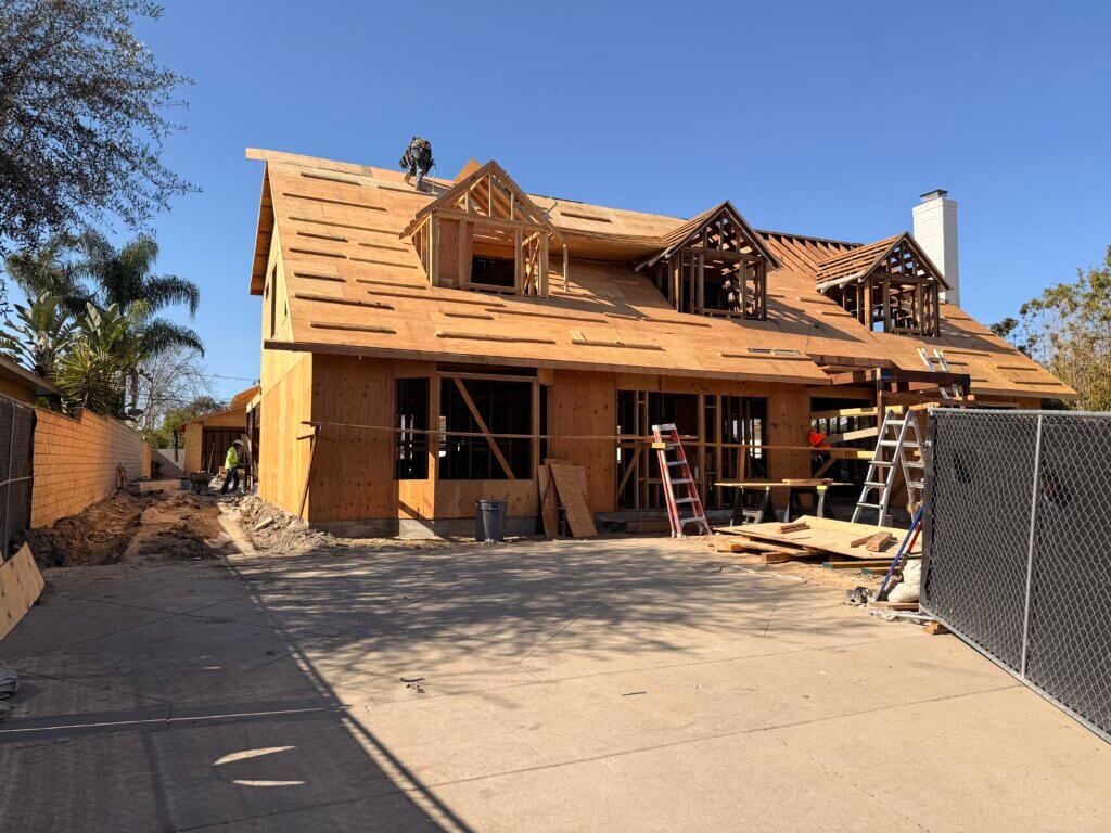 MEP engineering coordination for single family residence in Los Alamitos, California
