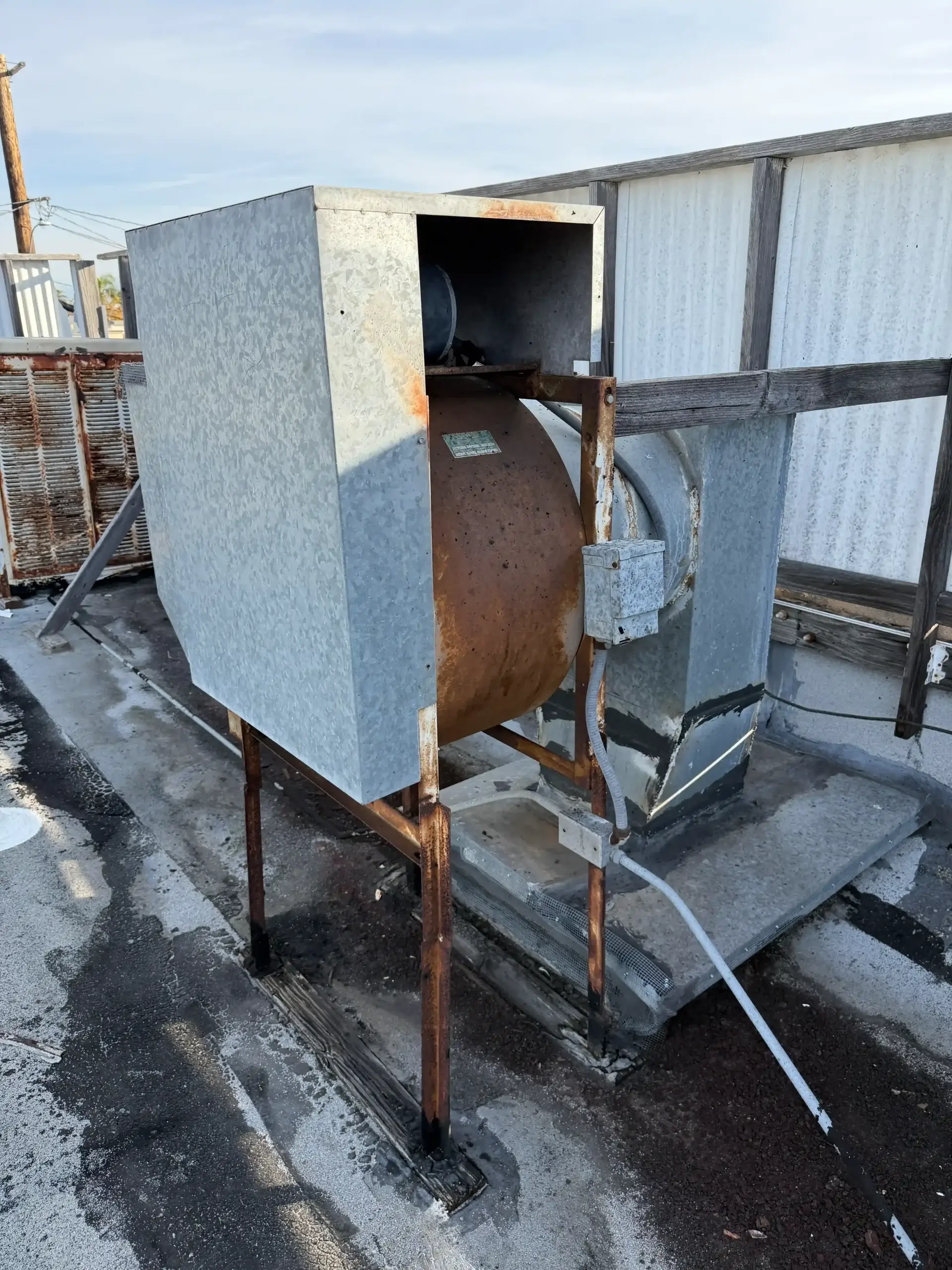 Mechanical exhaust fan restaurant Orange County CA