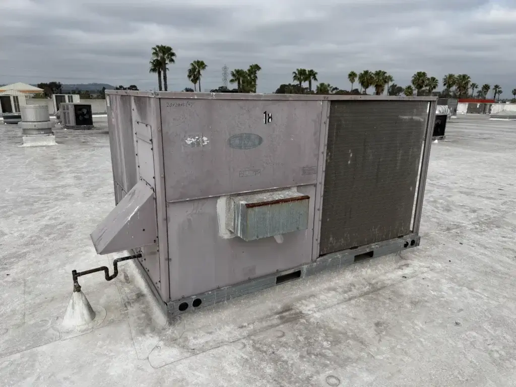 Rooftop HVAC unit - commercial kitchen MEP engineering - San Diego CA