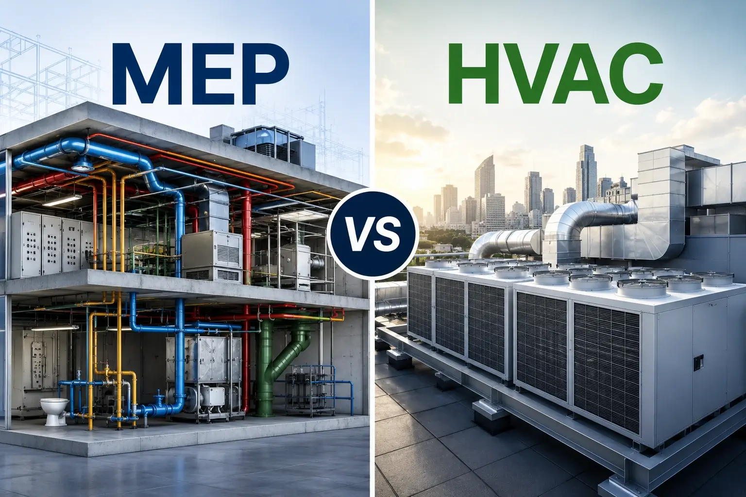 Difference Between MEP and HVAC